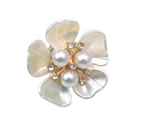 Coperture in lega di strass, protezione per bottoni a forma di e perle, leggere, 10 g, con clip di sicurezza, esaltatori di stile per, camicie, camicette