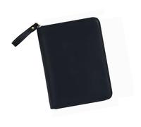 Coperture in pelle con cerniera per notebook tascabile da 8,9 x 14,9 cm, protezione in pelle con cerniera e scomparto per penna
