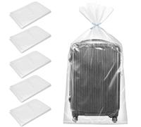 Coperture in plastica 5 pezzi - Sacchi portaoggetti 150x100 cm antistatici, antipolvere e impermeabili per mobili, valigie, piumini, stoccaggio stagionale, trasparenti e riutilizzabili