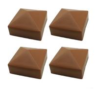 Coperture in plastica per pali di recinzione, 7 x 7 cm, per pali in legno, per fornire barriera protettiva e supportare un linguaggio di design esterno coerente (4 pezzi)