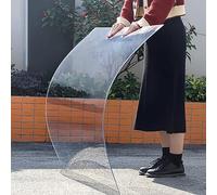 Coperture in policarbonato trasparente con protezione UV, ideale per pannelli di vetrate esterni, serre, tettoie, stadi e rifugi per autobus, 1,22 x 12 m