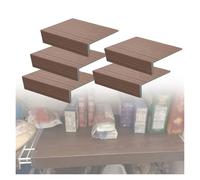 Coperture in PVC personalizzate per scaffali, confezione da 5, spessore 0,8 cm, rimovibili per cucina, dispensa e armadio, struttura in legno, adatte per sistemi di scaffalature
