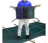 Coperture invernali per piscine interrate, copertura di sicurezza resistente alle intemperie con ferramenta, rete per foglie cadute, adatta per piscine da 16 a 33 m