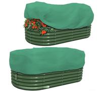 Coperture invernali per vasi che offrono protezione dal gelo con materiale leggero e consentono all'aria e all'umidità di raggiungere le piante (110 x 40 x 45 cm)