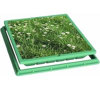 Coperture Invisibili in Resina per tombini: coperture Composite Rotonde e quadrate Resistenti, Disponibili in Diverse Misure (Quadrata 80x80 cm/31,5x31,5 Pollici) per Maggiore Sicurezza ed e