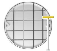 Coperture invisibili per fossa settiche rinforzate, in acciaio inox, per vialetti e strade, piastre di accesso resistenti per una protezione di lunga durata