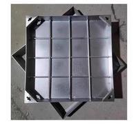 Coperture invisibili per pozzetti da 12 106 cm, telai quadrati resistenti per strade e parcheggi, soluzioni di drenaggio (55 x 55 x 7 cm)