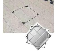 Coperture Invisibili per Serbatoi di Scarico incassate - Coperture e telai in Acciaio Inossidabile da 35,4x35,4 Pollici per Cortili, vialetti, marciapiedi - Soluzioni durevoli per L'Accesso