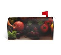 Coperture magnetiche colorate per cassette postali di varie verdure e frutta, dimensioni standard, 53,3 x 45,7 cm, decorative, impermeabili, copertura per cassetta postale personalizzata, per