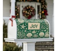 Coperture magnetiche per cassetta delle lettere a forma di stella marina, decorazione natalizia per cassetta della posta, decorazione per esterni, 53 x 64 cm