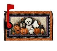 Coperture magnetiche per cassetta delle lettere a forma di zucca, per Halloween e feste di Halloween, copertura per cassetta delle lettere arancione, per decorazioni esterne, 53 x 65,5 cm