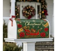 Coperture magnetiche per cassetta delle lettere a slitta, decorazione natalizia per cassetta delle lettere da giardino 53 x 64 cm