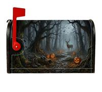 Coperture magnetiche per cassetta delle lettere a tema caccia di cervi | Paesaggio forestale, involucri per cassette postali, Jack-o-lanterns, stivali da caccia, arco e frecce, tema fauna selvatica