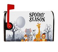 Coperture magnetiche per cassetta delle lettere con elefanti, per Halloween, giraffa e leone, decorazione per prato, 53 x 64 cm