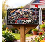 Coperture magnetiche per cassetta delle lettere con scheletro, copertura per cassetta delle lettere rossa per giardino e cortile, 53 x 64 cm