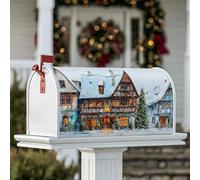 Coperture magnetiche per cassetta delle lettere dell'albero di Natale, decorazioni natalizie tradizionali e natalizie, decorazioni per cassetta postale di Natale, colore verde, per decorare il