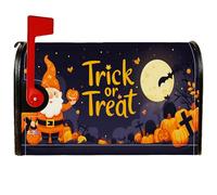 Coperture magnetiche per cassetta delle lettere di Babbo Natale, copertura per cassetta delle lettere arancione per decorazioni da giardino per esterni, 53 x 65,5 cm