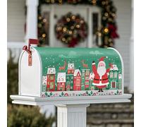 Coperture magnetiche per cassetta delle lettere di Babbo Natale, decorazione natalizia per cassetta delle lettere da cortile e esterni, 45,7 x 53,7 cm