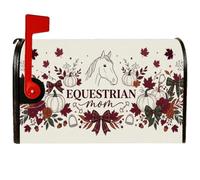 Coperture magnetiche per cassetta postale a tema cavallo equestre mamma | Regalo per gli amanti dei cavalli, involucri per cassette postali, decorazione della fattoria, tema raccolto autunnale