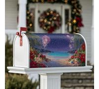 Coperture magnetiche per cassetta postale con fuochi d'artificio, decorazione per cassetta delle lettere da giardino e esterni, 45,7 x 53,7 cm