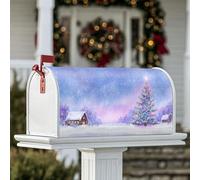 Coperture magnetiche per cassetta postale per albero di Natale, copertura per cassetta delle lettere stagionali per la casa e il giardino, 45,7 x 53,7 cm
