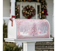 Coperture magnetiche per cassetta postale per albero di Natale, decorazioni invernali per veranda anteriore, 45 x 53 cm