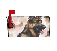 Coperture magnetiche per cassetta postale per gli amanti dei pastori tedeschi, dimensioni standard, 53,3 x 45,7 cm, copertura per cassetta delle lettere primaverile estate copertura per cassetta delle