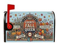 Coperture magnetiche per cassetta postale Royal Autumn Harvest Queen, 45,7 | Stemma vintage, copertura per cassetta postale, tema raccolto, fogliame autunnale, decorazione del Ringraziamento