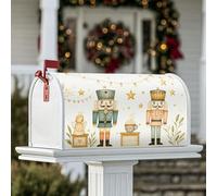 Coperture magnetiche per cassetta postale schiaccianoci, decorazione natalizia per cassetta delle lettere con angelo e scritta in lingua inglese "Christmas Festive Angel", per decorare il giardino e