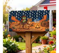 Coperture magnetiche per cassette delle lettere anfibi, copertura per cassetta postale con cavalli e cactus occidentali, per esterni, decorazione per giardino, patio, 45,7 x 53,7 cm