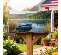 Coperture magnetiche per cassette postali a barca, copertura per cassetta postale con montagne del lago, decorazione per porta d'ingresso, 45,7 x 53,7 cm