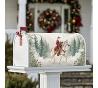 Coperture magnetiche per cassette postali a cavallo, coperture per cassette postali invernali rustiche per esterni, decorazione per giardino, patio, 53 x 64 cm