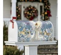Coperture magnetiche per cassette postali a forma di angelo, decorazioni natalizie per giardino, cortile, 53 x 64 cm