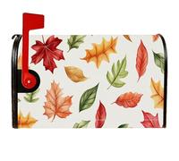 Coperture magnetiche per cassette postali a forma di foglia, protezione per cassetta postale autunnale stagionale in quercia d'acero rosso autunnale, per giardino, patio, decorazione, 53 x 64 cm