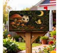 Coperture magnetiche per cassette postali a forma di funghi, copertura decorativa per cassetta postale autunnale rustica con farfalla, luna e autunno, per decorazione della porta d'ingresso, 45,7 x