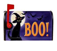 Coperture magnetiche per cassette postali a forma di gatto, cappello da strega fantasioso di Halloween, copertura decorativa per cassetta delle lettere per la porta d'ingresso, 53 x 64 cm