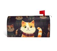 Coperture magnetiche per cassette postali a forma di gatto, copertura decorativa per cassetta delle lettere di benvenuto, decorazione per cassetta postale di benvenuto per giardino, cortile, standard