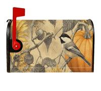 Coperture magnetiche per cassette postali a forma di girasole, rustiche naturali con zucche autunnali, copertura arancione per la decorazione del prato, 45,7 x 53,7 cm