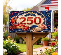 Coperture magnetiche per cassette postali a forma di granchio, decorazione per cassette postali da giardino e esterni, 45,7 x 53,7 cm, motivo nautico