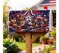 Coperture magnetiche per cassette postali a forma di stella, per esterni, decorazione per porta d'ingresso, 45,7 x 53,7 cm