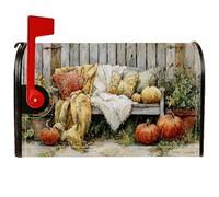 Coperture magnetiche per cassette postali a forma di zucca, copertura per cassetta postale rustica, per esterni, giardino, cortile, 53 x 65,5 cm