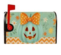 Coperture magnetiche per cassette postali a forma di zucca, decorazione per cassetta della posta, per Halloween, giardino, cortile, 53 x 65,5 cm
