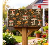 Coperture magnetiche per cassette postali a fungo, copertura per cassetta postale rustica ispirata alla natura, per decorazione da giardino e patio, 53 x 64 cm