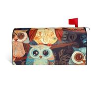 Coperture magnetiche per cassette postali a tema anime, dimensioni standard 64,8 x 53,3 cm, involucri per cassetta delle lettere stagionali, impermeabili, copertura decorativa per cassetta delle