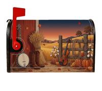 Coperture magnetiche per cassette postali a tema casale rustico, 45,7 x | Paesaggio rustico della fattoria, copertura per cassetta delle lettere, estetica occidentale, tema musica country