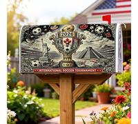 Coperture magnetiche per cassette postali a tema sportivo, statua della libertà, decorazione estiva per cassette postali da giardino, 45,7 x 53,3 cm