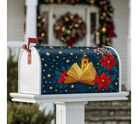 Coperture magnetiche per cassette postali aperte, decorazione natalizia per cassetta delle lettere, 45,7 x 53,7 cm, colore: blu scuro