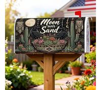 Coperture magnetiche per cassette postali con cactus, stile bohémien, rustico, corvo, succulente, autunnale, protezione per cassetta postale per giardino, patio, decorazione, 45,7 x 53,3 cm