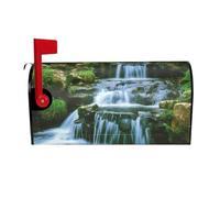 Coperture magnetiche per cassette postali con cascata che scorre verso il basso, dimensioni standard, 53,3 x 45,7 cm, copertura per cassetta delle lettere primaverile estate copertura per cassetta