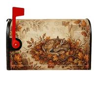 Coperture magnetiche per cassette postali con cervo addormentato e bosco autunnale, 45,7 x 53,
